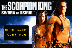 The Scorpion King - Sword of Osiris Title Screen